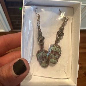 Skull Dangly Earrings